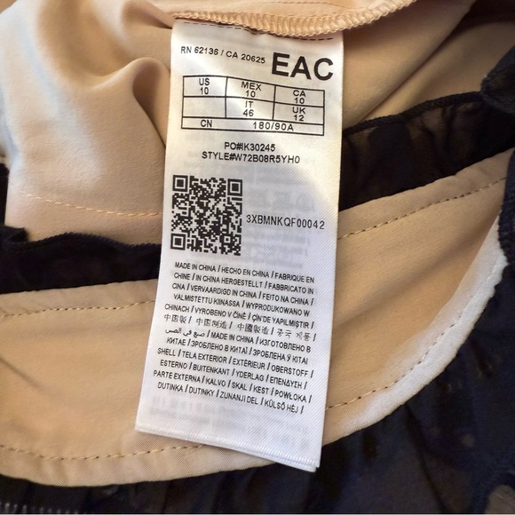 Guess Los Angeles Black Lace Wide-Leg Jumpsuit Size 10 – Floral overlays - Picture 4 of 16